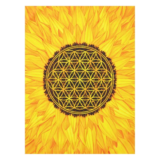 Leven - Zonnebloem #1 Tafelkleed (Voorkant)