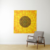 Leven - Zonnebloem #1 Wandkleed (In Situ (horizontaal))