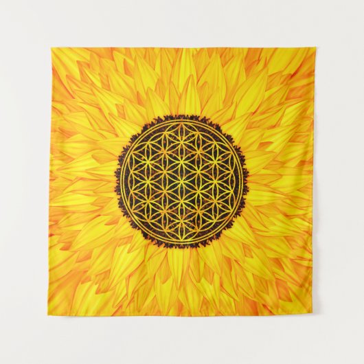 Leven - Zonnebloem #1 Wandkleed (Voorkant)