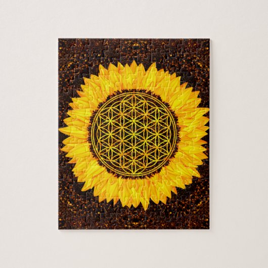 Leven - Zonnebloem #2 Legpuzzel (Verticaal)