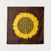 Leven - Zonnebloem #2 Wandkleed (Voorkant)