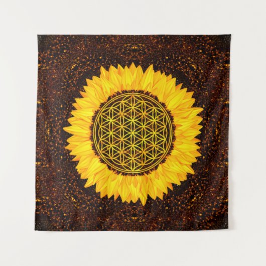 Leven - Zonnebloem #2 Wandkleed (Voorkant)