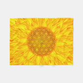 Leven - Zonnebloem #3 Fleece Deken (Voorkant (Horizontaal))