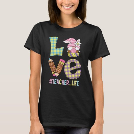 Levenaar liefde voor leraar leven paasmandje koepe t-shirt (Voorkant)