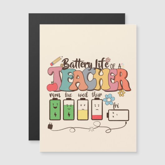 Levenbatterij voor leraren (Voorkant / Achterkant)