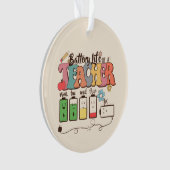 Levenbatterij voor leraren ornament (voorkant)