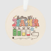 Levenbatterij voor leraren ornament (voorkant)
