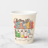 Levenbatterij voor leraren papieren bekers (Voorkant)