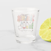 Levenbatterij voor leraren shot glas (Achterkant)