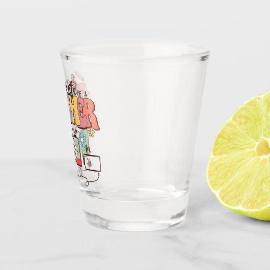 Levenbatterij voor leraren shot glas (Rechts)