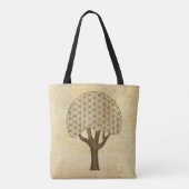 Levenbloem / Blume des lebens - Boom / Baum Tote Bag (Achterkant)