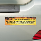 Levenbuizen redden je leven niet van mij bumpersticker (Op auto)