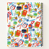 Levend aanpasbaar terug naar schoolpatroon notitieboek (Achterkant)