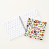 Levend aanpasbaar terug naar schoolpatroon notitieboek (Binnen)