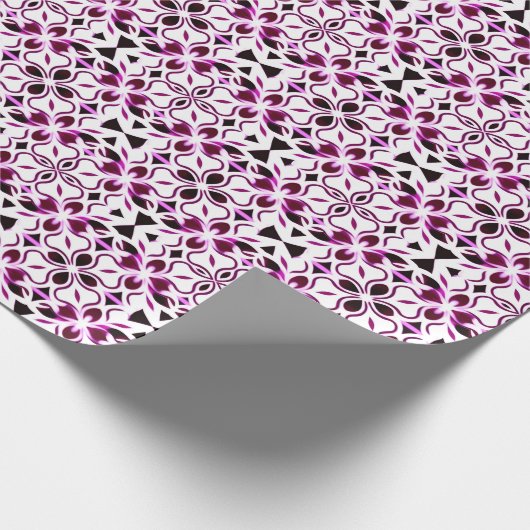 Levend abstract bloempatroon cadeaupapier (Hoek)