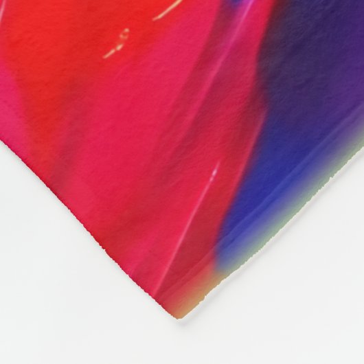Levend abstract expressionisme schilderij fleece deken (Hoek)