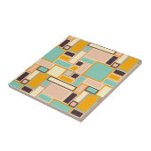 Levend abstract patroon met rechthoeken tegeltje (Zijkant)