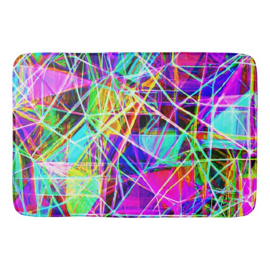 Levend abstract patroonontwerp badmat (Voorkant)