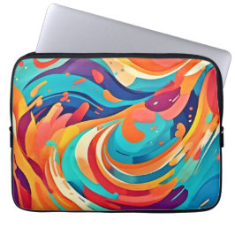 Levend Abstracte Droomlandschap Laptop Sleeve