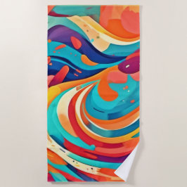 Levend Abstracte Droomlandschap Strandlaken
