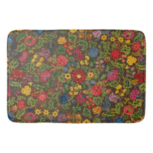 Levend Antiek Botanische Tuin Patroon Badmat