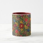 Levend Antiek Botanische Tuin Patroon Mok (Midden)