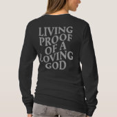 Levend Bewijs Van Een Liefdevolle God, Christelijk T-shirt (Achterkant)
