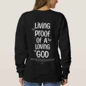 Levend bewijs van een liefdevolle God vlinder Trui (Achterkant)