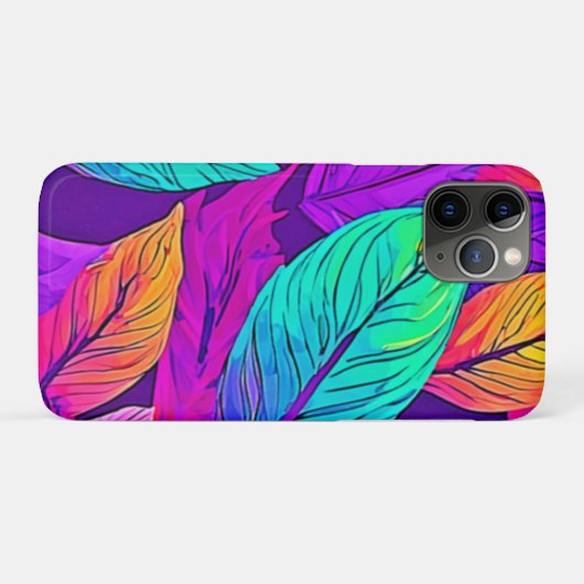Levend bladpatroon Case-Mate iPhone case (Achterkant (horizontaal))