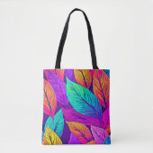 Levend bladpatroon tote bag (Voorkant)