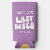 Levend blijven Bachelorette Disco Seltzer Blikjeskoeler (Achterkant)