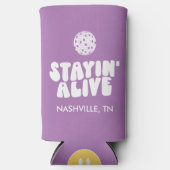 Levend blijven Bachelorette Disco Seltzer Blikjeskoeler (Voorkant)