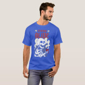 Levend blijven Funny koffie skelet T-shirt (Voorkant volledig)