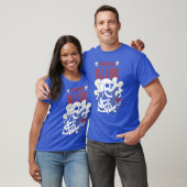Levend blijven Funny koffie skelet T-shirt (Unisex)