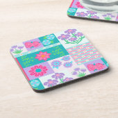 Levend Bloeiend Bloemendesign Bier Onderzetter (Linkerzijde)