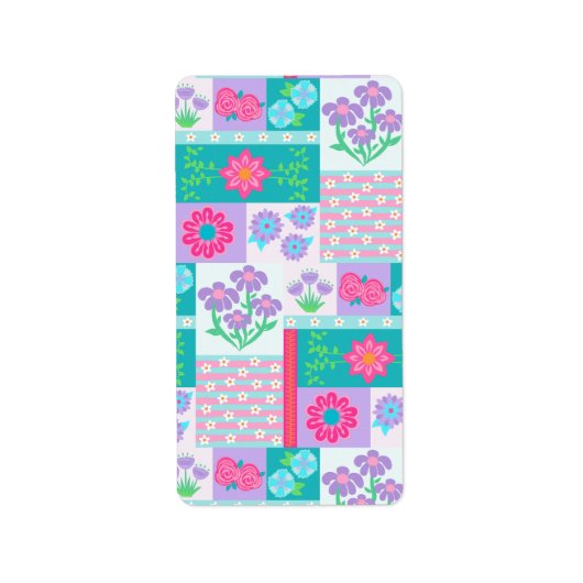 Levend Bloeiend Bloemendesign Etiket (Voorkant)