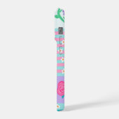 Levend Bloeiend Bloemendesign iPhone Hoesje (Linkerkant)