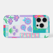 Levend Bloeiend Bloemendesign iPhone Hoesje (Achterkant horizontaal)