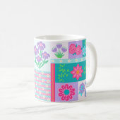 Levend Bloeiend Bloemendesign Koffiemok (Voorkant rechts)