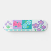 Levend Bloeiend Bloemendesign Persoonlijk Skateboard (Horizontaal)