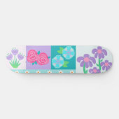 Levend Bloeiend Bloemendesign Persoonlijk Skateboard (Horizontaal)