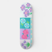 Levend Bloeiend Bloemendesign Persoonlijk Skateboard (Voorkant)