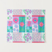 Levend Bloeiend Bloemendesign Wandkleed (Voorkant (horizontaal))
