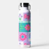 Levend Bloeiend Bloemendesign Waterfles (Voorkant)