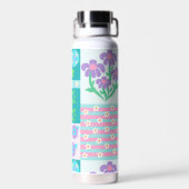 Levend Bloeiend Bloemendesign Waterfles (Achterkant)