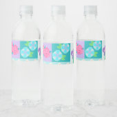 Levend Bloeiend Bloemendesign Waterfles Etiket (Flessen)