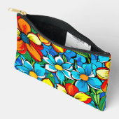 Levend bloemmotief  etui (Open)