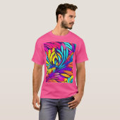 Levend Bloemstuk in Abstracte Kunst T-shirt (Voorkant volledig)
