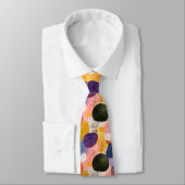 Levend Boho Abstract Patroon | Organische Vormen Stropdas (Gebonden)
