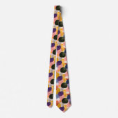 Levend Boho Abstract Patroon | Organische Vormen Stropdas (Achterkant)